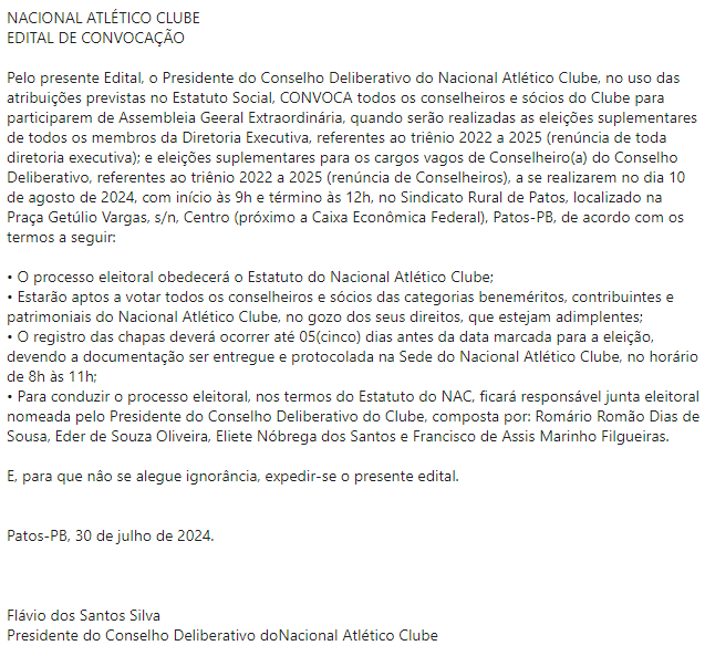 NACIONAL EDITAL